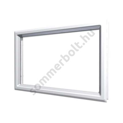 DOCO ablak fehér faerezetes műanyag kerettel - 48x32cm